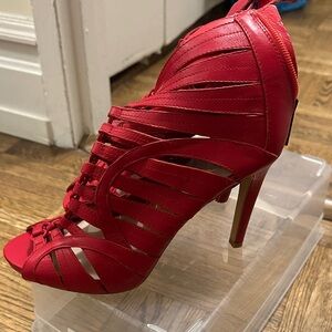 Elegant Red Women's Heels
